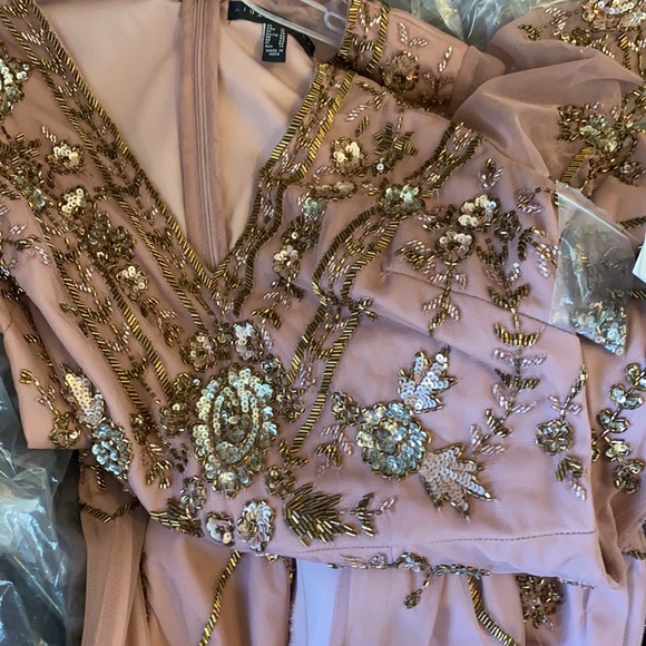 BHLDN FATIMA TEA ROSE AIDAN MATTOX DRESS - Picture 6 of 10